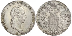1 Thaler Impero austriaco (1804-1867) Argento Francis II, Holy Roman Emperor (1768 - 1835)
