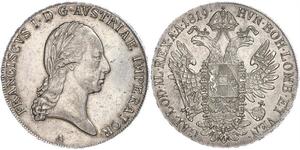 1 Thaler Impero austriaco (1804-1867) Argento Francis II, Holy Roman Emperor (1768 - 1835)