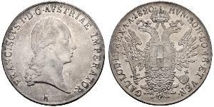 1 Thaler Impero austriaco (1804-1867) Argento Francis II, Holy Roman Emperor (1768 - 1835)