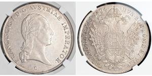 1 Thaler Impero austriaco (1804-1867) Argento Francis II, Holy Roman Emperor (1768 - 1835)