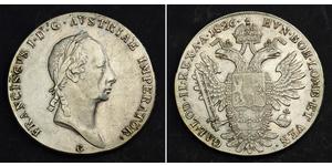 1 Thaler Impero austriaco (1804-1867) Argento Francis II, Holy Roman Emperor (1768 - 1835)