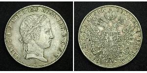1 Thaler Impero austriaco (1804-1867) Argento Ferdinand I of Austria (1793 - 1875)
