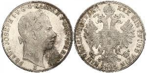 1 Thaler Impero austriaco (1804-1867) Argento Franz Joseph I (1830 - 1916)