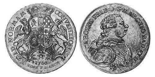 1 Thaler Margraviato di Baden-Durlach (1535 - 1771) Argento 
