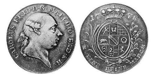 1 Thaler Margraviato di Baden-Durlach (1535 - 1771) Argento 