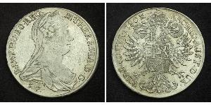 1 Thaler Monarchia asburgica (1526-1804) / Austria Argento Maria Theresa of Austria (1717 - 1780)