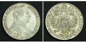 1 Thaler Monarchia asburgica (1526-1804) / Austria Argento Maria Theresa of Austria (1717 - 1780)