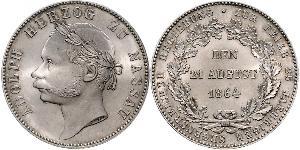 1 Thaler Nassau (stato) (1806 - 1866) Argento Adolfo di Lussemburgo