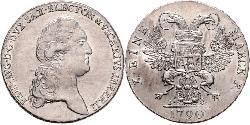 1 Thaler Principato Elettorale di Sassonia (1356 - 1806) Argento Federico Augusto I (re di Sassonia)
