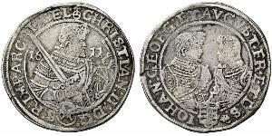 1 Thaler Principato Elettorale di Sassonia (1356 - 1806) Argento Cristiano II di Sassonia
