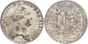 1 Thaler Principato Elettorale di Sassonia (1356 - 1806) Argento Augusto II di Polonia (1670 - 1733)