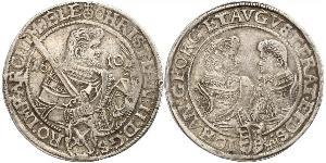 1 Thaler Principato Elettorale di Sassonia (1356 - 1806) Argento Cristiano II di Sassonia
