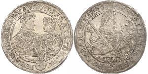 1 Thaler Principato Elettorale di Sassonia (1356 - 1806) Argento Cristiano II di Sassonia