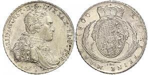 1 Thaler Principato Elettorale di Sassonia (1356 - 1806) Argento Federico Augusto I (re di Sassonia)