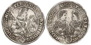 1 Thaler Principato Elettorale di Sassonia (1356 - 1806) Argento Cristiano II di Sassonia