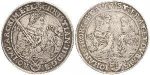 1 Thaler Principato Elettorale di Sassonia (1356 - 1806) Argento Cristiano II di Sassonia