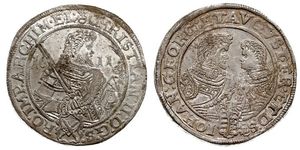 1 Thaler Principato Elettorale di Sassonia (1356 - 1806) Argento Cristiano II di Sassonia