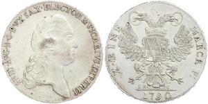 1 Thaler Principato Elettorale di Sassonia (1356 - 1806) Argento Federico Augusto I (re di Sassonia)