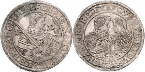 1 Thaler Principato Elettorale di Sassonia (1356 - 1806) Argento Cristiano II di Sassonia