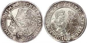 1 Thaler Principato Elettorale di Sassonia (1356 - 1806) Argento Cristiano II di Sassonia