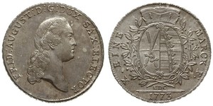 1 Thaler Principato Elettorale di Sassonia (1356 - 1806) Argento Augusto II di Polonia (1670 - 1733)