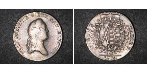 1 Thaler Principato Elettorale di Sassonia (1356 - 1806) Argento Augusto II di Polonia (1670 - 1733)