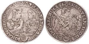 1 Thaler Principato Elettorale di Sassonia (1356 - 1806) Argento Cristiano II di Sassonia