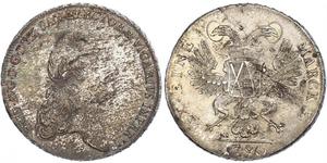 1 Thaler Principato Elettorale di Sassonia (1356 - 1806) Argento Federico Augusto I (re di Sassonia)