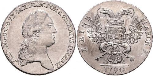 1 Thaler Principato Elettorale di Sassonia (1356 - 1806) Argento Federico Augusto I (re di Sassonia)