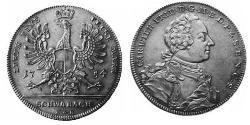 1 Thaler Principato di Ansbach (1398–1792) Argento Carlo Guglielmo Federico di Brandeburgo-Ansbach(1712 – 1757)
