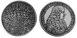 1 Thaler Principato di Ansbach (1398–1792) Argento Giovanni Federico di Brandeburgo-Ansbach(1654 – 1686)
