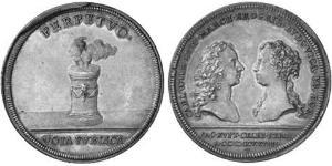 1 Thaler Principato di Ansbach (1398–1792) Argento Carlo Guglielmo Federico di Brandeburgo-Ansbach(1712 – 1757)