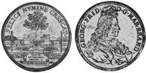 1 Thaler Principato di Ansbach (1398–1792) Argento 