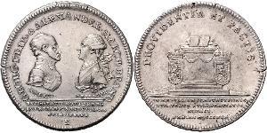 1 Thaler Principato di Ansbach (1398–1792) Argento Cristiano Federico di Brandeburgo-Ansbach(1736 – 1806)