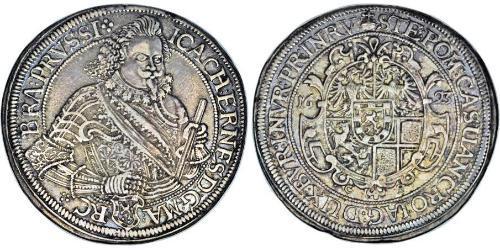 1 Thaler Principato di Ansbach (1398–1792) Argento Gioacchino Ernesto di Brandeburgo-Ansbach(1583 – 1625)