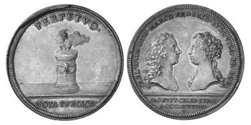 1 Thaler Principato di Ansbach (1398–1792) Argento Carlo Guglielmo Federico di Brandeburgo-Ansbach(1712 – 1757)