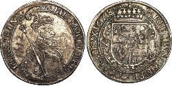 1 Thaler Principato di Transilvania (1571-1711) Argento Gabriele Bethlen (1580-1629)