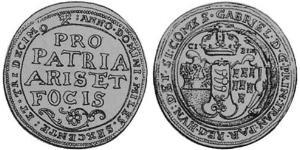 1 Thaler Principato di Transilvania (1571-1711) Argento 
