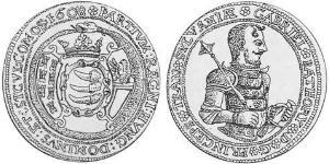 1 Thaler Principato di Transilvania (1571-1711) Argento Gabriel Báthory (1589 – 1613)