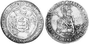 1 Thaler Principato di Transilvania (1571-1711) Argento Gabriel Báthory (1589 – 1613)