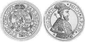 1 Thaler Principato di Transilvania (1571-1711) Argento 