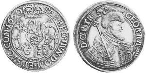 1 Thaler Principato di Transilvania (1571-1711) Argento György Rákóczi II,  prince of Transylvania (1621 -1660)