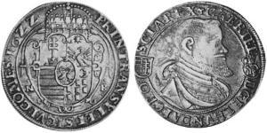1 Thaler Principato di Transilvania (1571-1711) Argento 