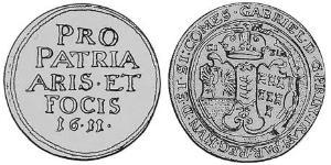 1 Thaler Principato di Transilvania (1571-1711) Argento 