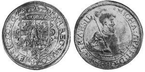 1 Thaler Principato di Transilvania (1571-1711) Argento 