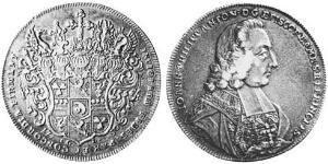 1 Thaler Principato vescovile di Bamberga (1245–1802) Argento 
