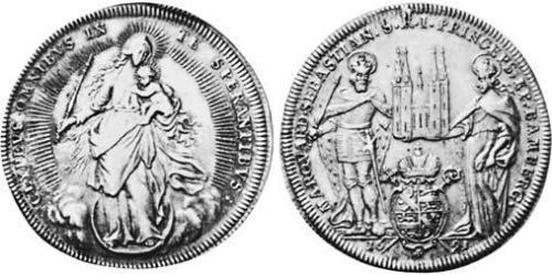 1 Thaler Principato vescovile di Bamberga (1245–1802) Argento 