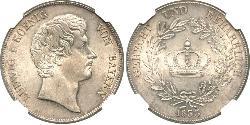 1 Thaler Regno di Baviera (1806 - 1918) Argento Ludovico I di Baviera (re)(1786 – 1868)