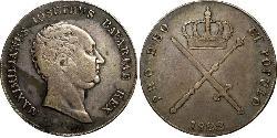 1 Thaler Regno di Baviera (1806 - 1918) Argento Massimiliano I Giuseppe di Baviera (1756 - 1825)