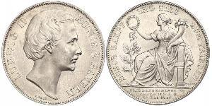 1 Thaler Regno di Baviera (1806 - 1918) Argento Ludovico II di Baviera(1845 – 1886)
